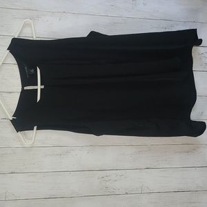 Banana Republic black sleeveless blouse, layered. Size M